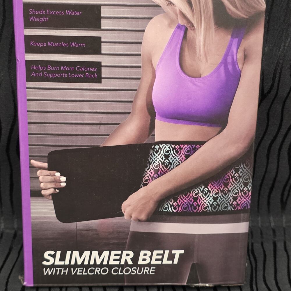 TKO Slimmer Belt Waist Trimmer Sweat Band Fitness Wrap One Size New Seale